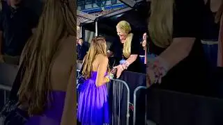Taylor Swift Mom Andrea Swift hugging a Fan ❤️ | Eras Tour #taylorswift #shortsfeed #trending