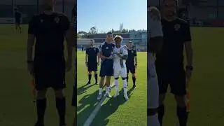 Ronaldo before the friendly match vs Estrela da Amadora ❤️