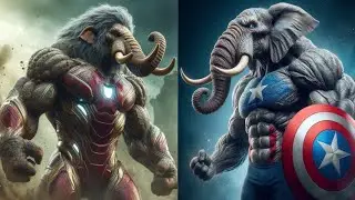 AVENGERS But ELEPHANT 🦣  VENGERS 🔥. All Characters (Marvel & DC) 2024💥