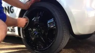 How we clean Gloss Black Wheels