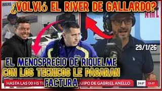 Equipo Anello: El deprecio de Riquelme por los dts, le pasara factura. ¿Se ve la mano de Gallardo?