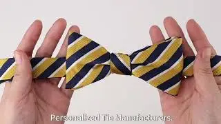 Affordable Pre Tied Striped Customizable Bow Ties for Sale
