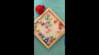 🌈 Oddly satisfying reverse ASMR video | beads 🫶🌟 #funny #colorfulasmr #satisfying