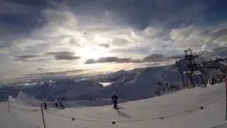 M&ouml;lltaler Gletscher - Piste 2 and 5 Blue - 100 km/h+