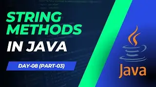 Day 08 STRINGS in JAVA | Strings in java by @LearnWithSureshTech  | Strings in JAVA telugu