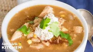 Low Calorie White Chicken Chili Recipe | This Silly Girl's Kitchen Ep. 12