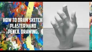 How to draw Sketch  plaster hand Pencil Drawing.