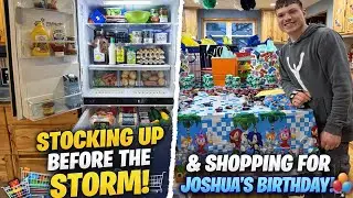 Snowstorm Grocery Haul & Birthday Shopping for Josh &mdash; We Had to Grab EVERYTHING Before the Storm!