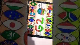 G20 2023 poster| drawing competition of theme G20 |G20 poster drawing |themeful G20 drawing for kids