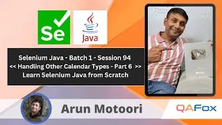 Day 94 - Handling Other Calendar Types - Part 6  | Selenium Java - Batch 1