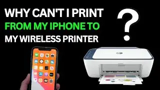 Can't print anything from wireless printer via my iPhone?