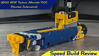 LEGO 42147 Technic Alternate MOC (Nuclear Submarine) - LEGO MOC Speed Build Review