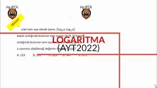 LOGARİTMA(AYT2022)