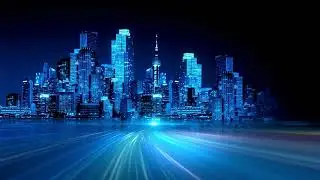 Neon city blue  #electronicsoundscape