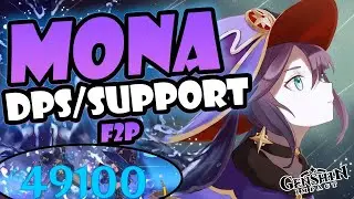 🔥BUILD GOD de MONA 💦Armas, Equipos, Set/DPS - Support👻f2p | Genshin Impact 2.6 - Guía de Mona build