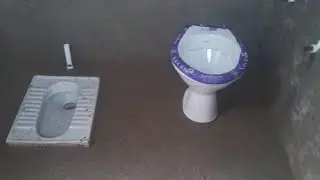Orissa pan w.c and uro pan dono yek sath fittings