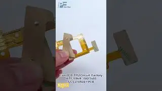 Double-Sided flex PCB with Large Gold Pad and PSA #pcb #electronic #circuit #manufacturer