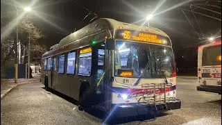 SEPTA 2008 New Flyer E40LFR #811 on Route 66 (FULL RIDE)