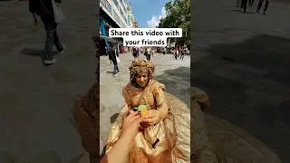 McChicken for Gold Lady in London #mcchicken #performer #reels #viral