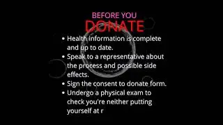 For everybody who's curious to know how actually stem cell donation works, watch the video