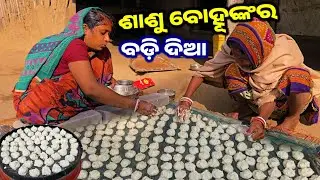 ଶାଶୁ ବୋହୂଙ୍କର ବଡ଼ି ଦିଆ || Odia Family Vlog || Tapan Sanju Family Vlog