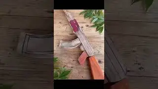 How To Make A Creative Ideas with Wood 2022, making ak gun  by wood, wood carving skills #09