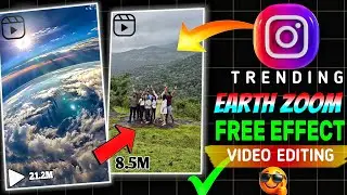 Earth zoom in effect | how to make viral earth zoom out effect 