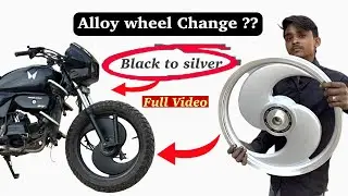 splendor alloy wheel change | daily vlogs | splendor modified | bike vlogs