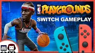 NBA Playgrounds SWITCH JOYCON GAMEPLAY Coop & VS Mode | Opening Patrick Ewing - BlockHead Gaming