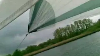 First class 7 assymmetrical spinnaker