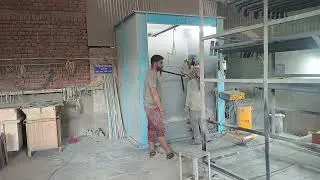 Grey structure colour coating process on metal pipe #srs metal coating industries.
