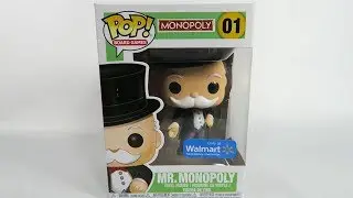 Walmart Exclusive Funko Pop Vinyl Monopoly Mr Monopoly Unboxing