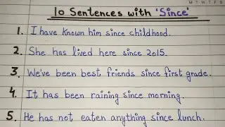 10 Sentences With 