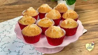 MUFFINS PIÑA COLADA ANANAS COCO RECETTE DÉLICIEUSE ET RAPIDE #Muffins #PinaColada #recettefacile
