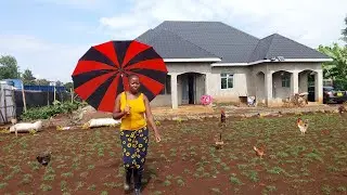 Rainy day in African village #cooking village food// life in the countryside