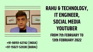 RAHU & TECHNOLOGY, IT ENGINEER, SOCIAL MEDIA, YOUTUBER