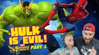Team Spider-Man vs Hulk! Marvel Strike Force Game Pt. 1