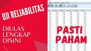 🔴TUTORIAL🔴 UJI RELIABILITAS SPSS dgn: 1️ Cronbach Aplha, 2️ Spearman Brown, 3️ Guttman Split-Halft