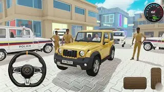 Indian theif aura simulator - Thar Driving Game - Franklin and police fight - Indian Car - Part 15