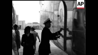 WAVELL AND INDIAN DELEGATES LEAVE FOR ENGLAND - NO SOUND