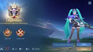Day 5 : Grandmaster II 3 star to direct Grandmaster I 1 star with layla @MobileLegends5v5MOBA 
