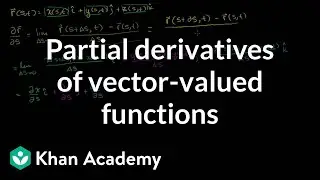 Partial derivatives of vector-valued functions | Multivariable Calculus | Khan Academy