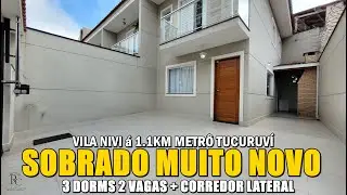 SOBRADO LINDO DE ESQUINA COM 3 DORMITÓRIOS NA VILA NIVI ZONA NORTE DE SÃO PAULO