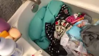 Bleach Soaking Cloth Diapers | My First Time