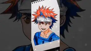 Yukihira Soma drawing | anime drawing shorts #shorts #animedrawing #anime #animeart