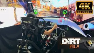 ULTIMATE Simracing Motion Simulator - Tripple Screen 65 Inch Oled 4K - Simucube | Dirt Rally 2.0