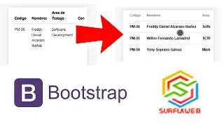 Improving a bootstrap responsive table (Mejorando una tabla responsiva bootstrap)