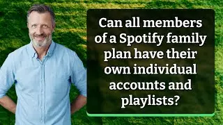 Can all members of a Spotify family plan have their own individual accounts and playlists?