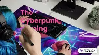 This Cyberpunk Gamer Girl Mouse Pad Took Over My Desk (XXL Setup Upgrade)