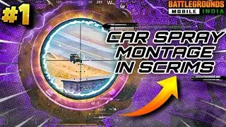 ⚡️Best Car Spray Montage In Scrims⚡️|| ⚡️🤯Aim Assist Off🤯⚡️|| 🤪Part #1🤪|| iPhone 📲 13 || #bgmi